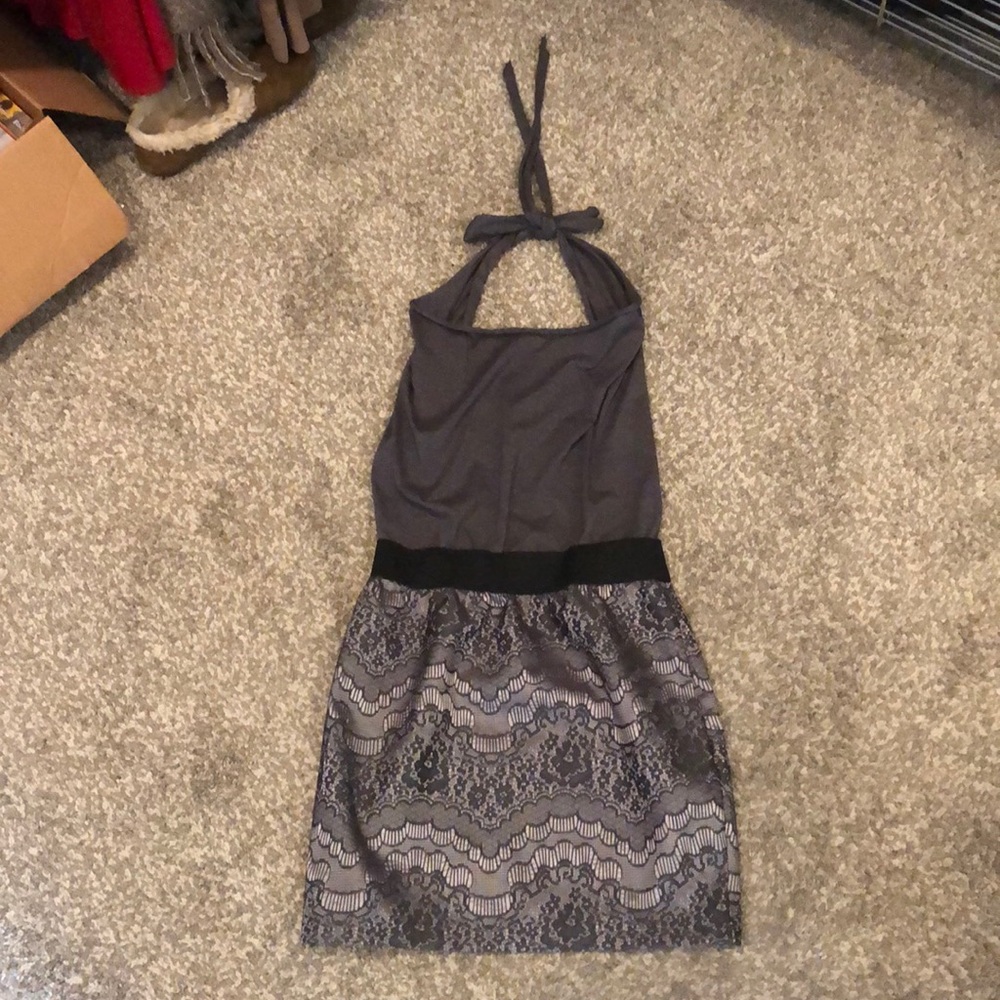 Zara Gray Mini Dress
